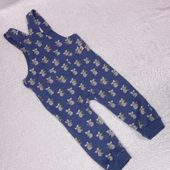 Jojo maman bebe soft cotton koala bear overalls 18/24m - Picture 5 of 9